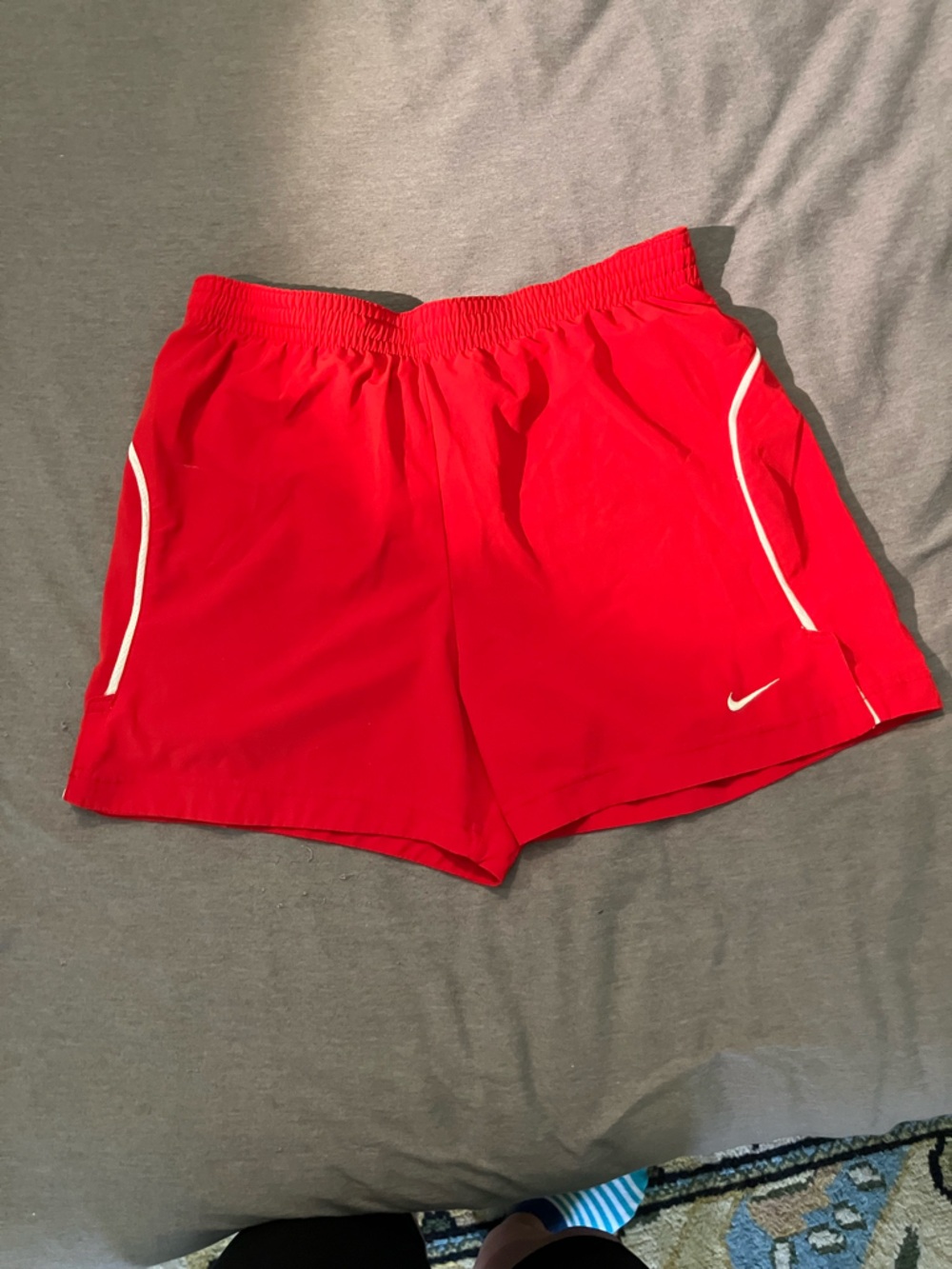 Nike Red Shorts with White Trim